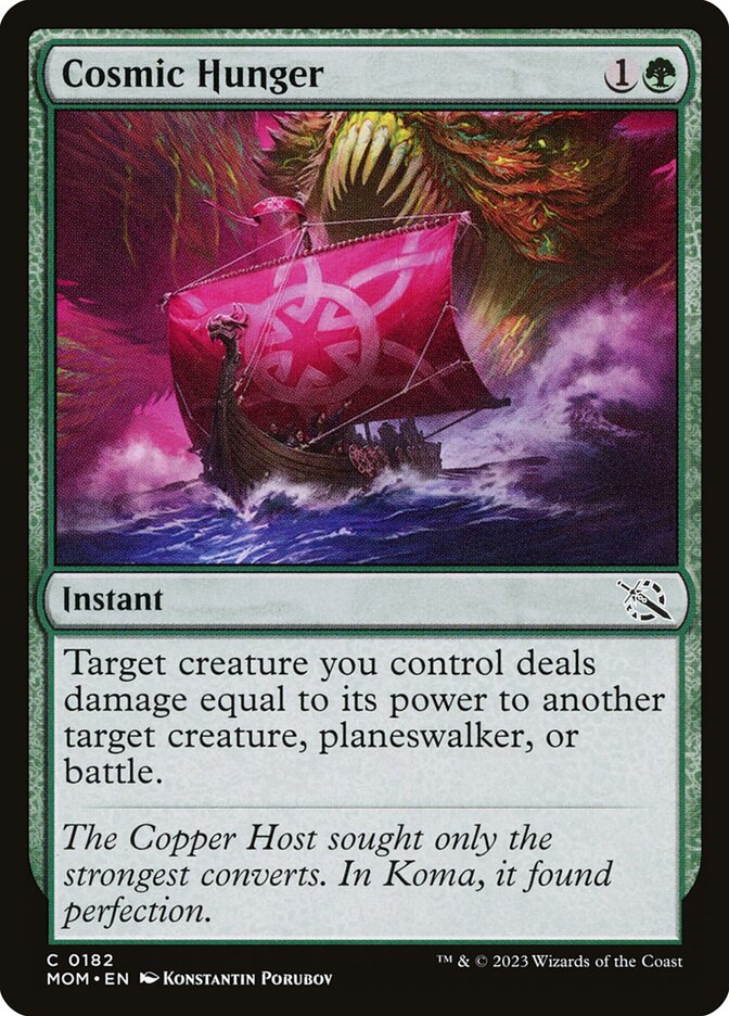 MTG Card Title: Cosmic Hunger MOM/182