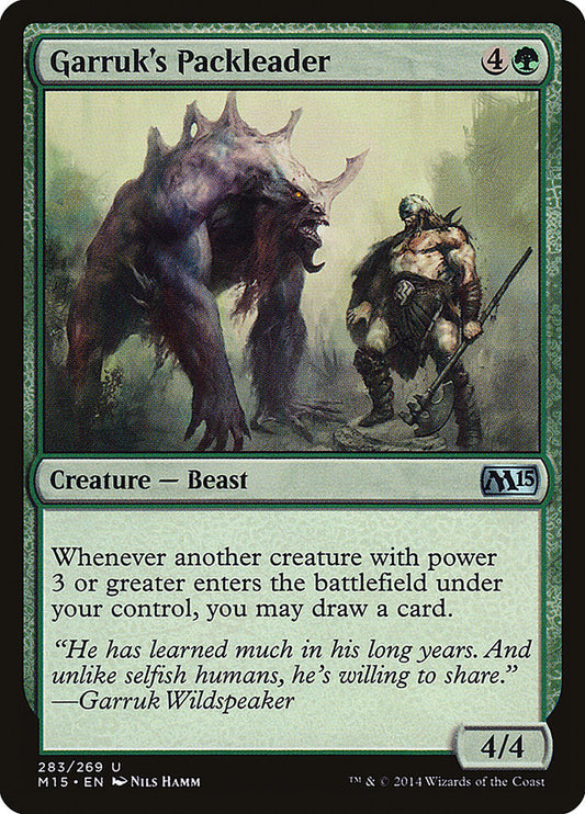 MTG Card Title: Garruk's Packleader M15/283