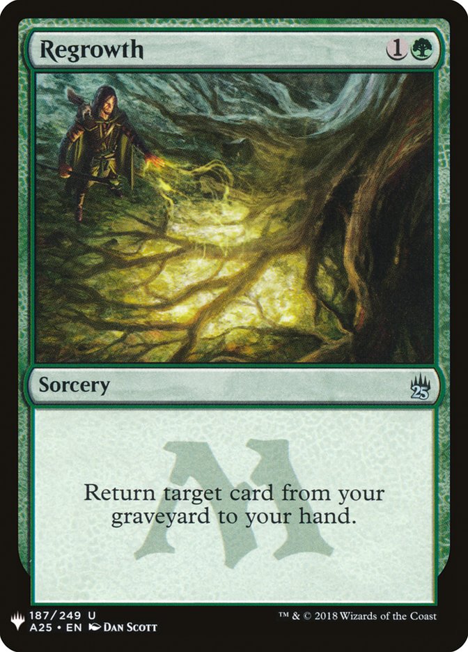 MTG Card Title: Regrowth PLST/A25-187