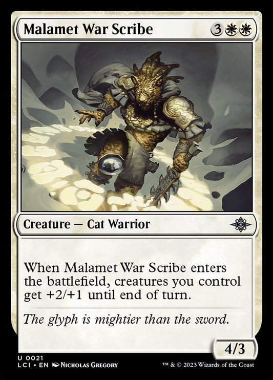 MTG Card Title: Malamet War Scribe LCI/21