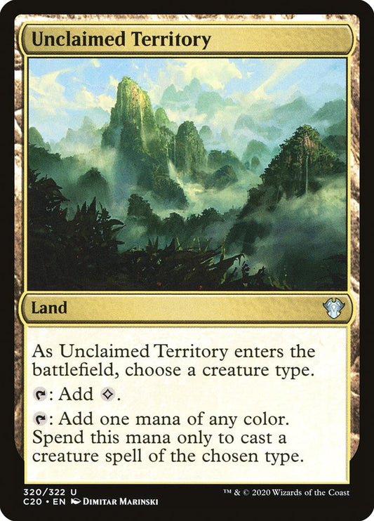 MTG Card Title: Unclaimed Territory C20/320