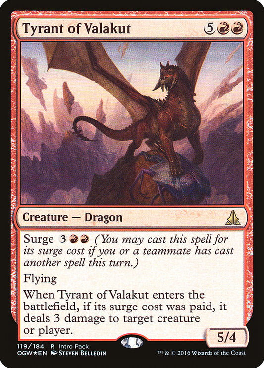 MTG Card Title: Tyrant of Valakut POGW/119