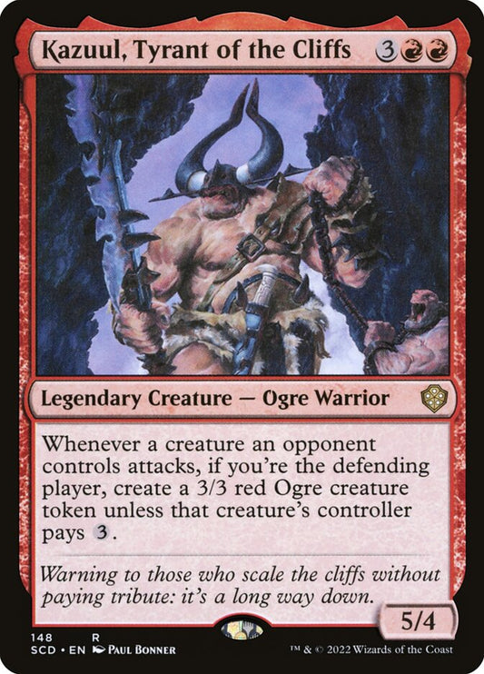 MTG Card Title: Kazuul, Tyrant of the Cliffs SCD/148