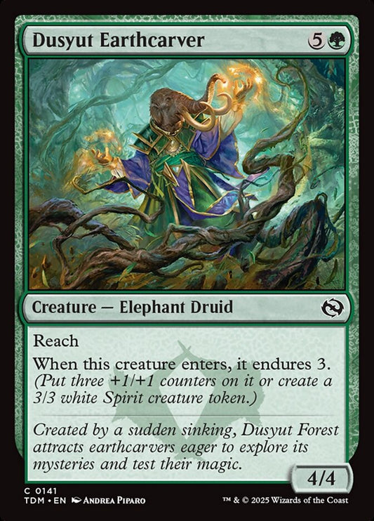 MTG Card Title: Dusyut Earthcarver TDM/141
