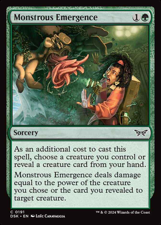 MTG Card Title: Monstrous Emergence DSK/191