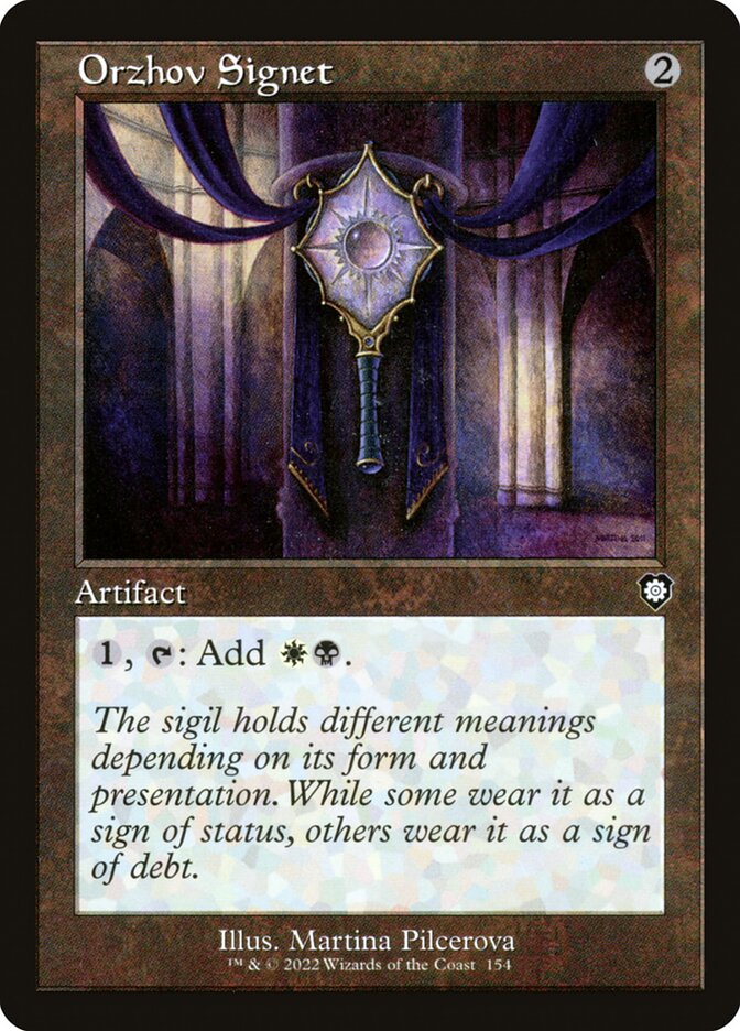 MTG Card Title: Orzhov Signet BRC/154