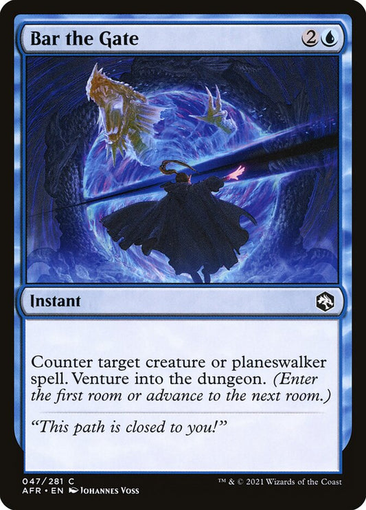 MTG Card Title: Bar the Gate AFR/47