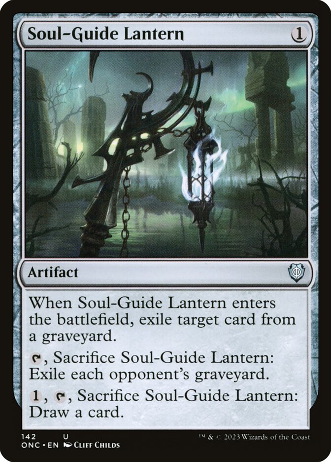 MTG Card Title: Soul-Guide Lantern ONC/142