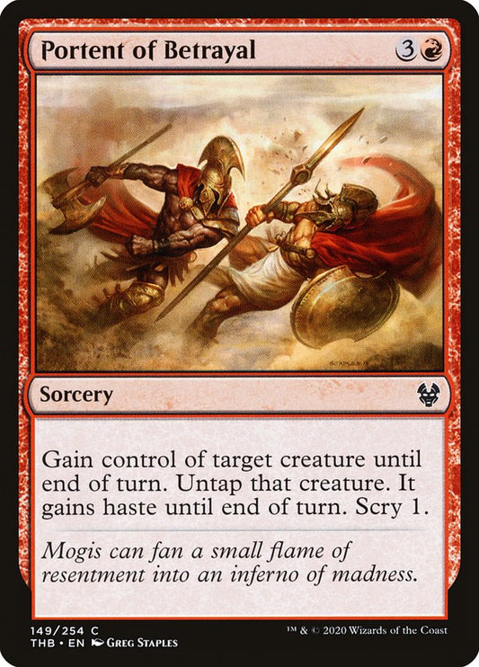 MTG Card Title: Portent of Betrayal THB/149