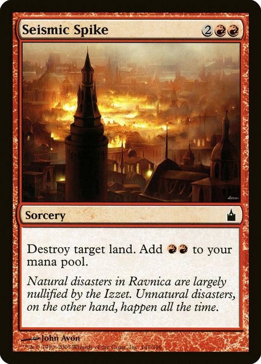MTG Card Title: Seismic Spike RAV/141