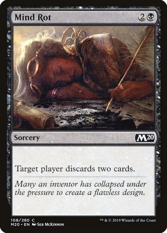 MTG Card Title: Mind Rot M20/108