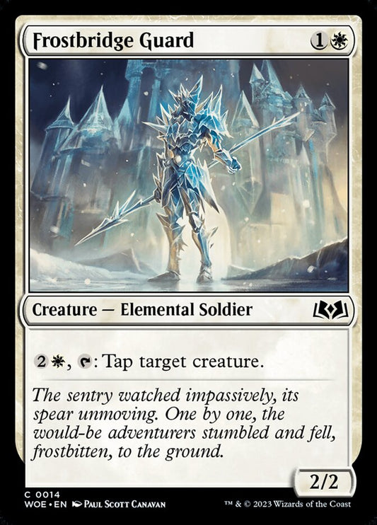 MTG Card Title: Frostbridge Guard WOE/14