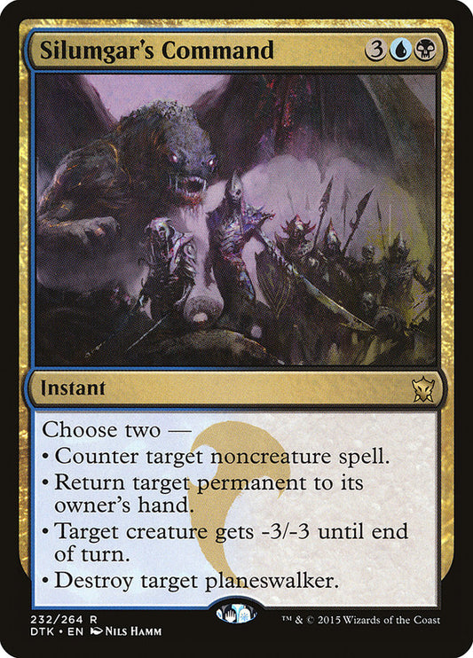 MTG Card Title: Silumgar's Command DTK/232