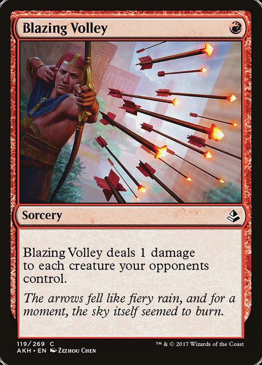MTG Card Title: Blazing Volley AKH/119