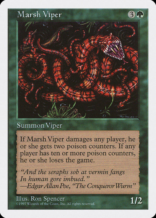 MTG Card Title: Marsh Viper 5ED/315