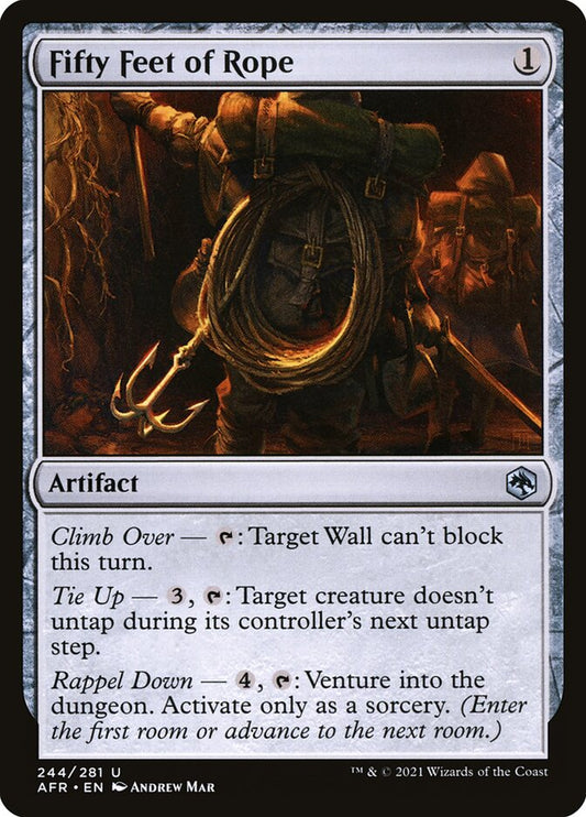 MTG Card Title: Fifty Feet of Rope AFR/244