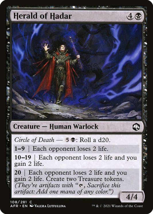 MTG Card Title: Herald of Hadar AFR/108