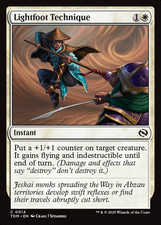 MTG Card Title: Lightfoot Technique TDM/14