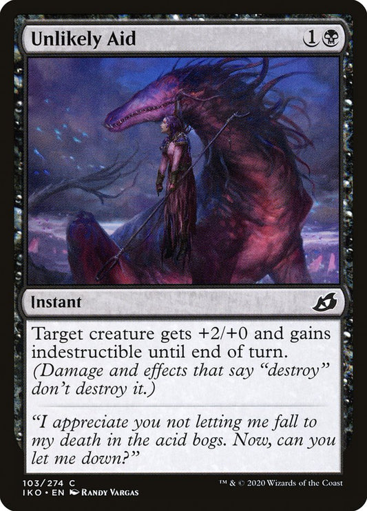 MTG Card Title: Unlikely Aid IKO/103