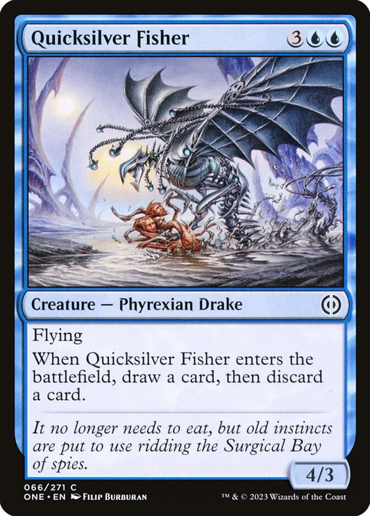 MTG Card Title: Quicksilver Fisher ONE/66