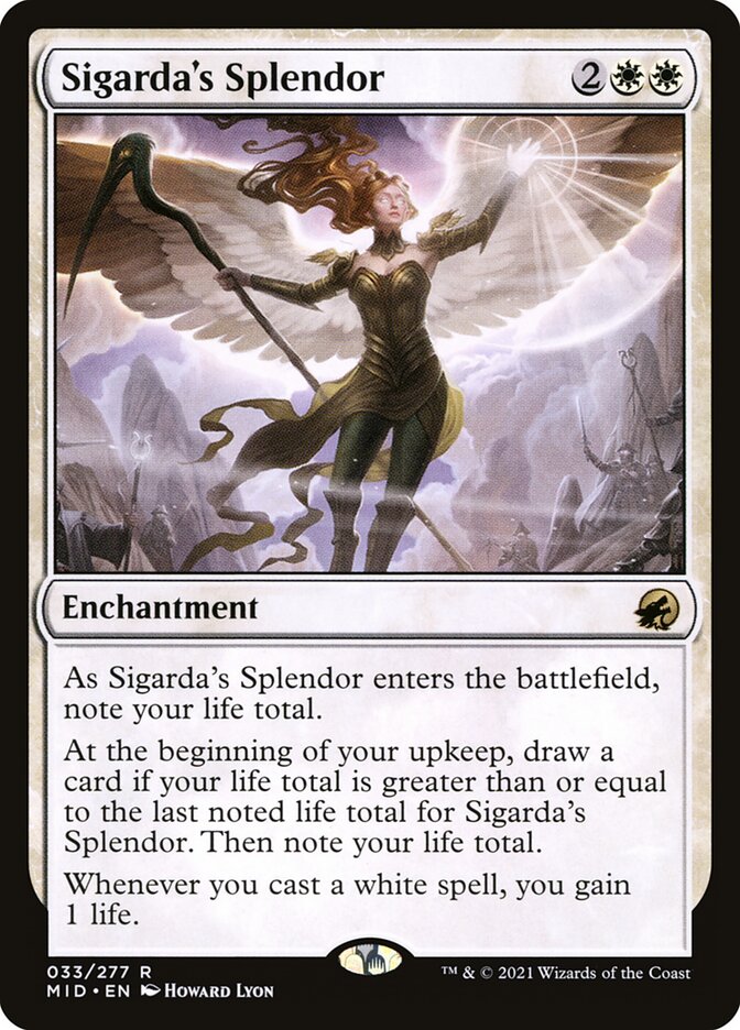 MTG Card Title: Sigarda's Splendor MID/33