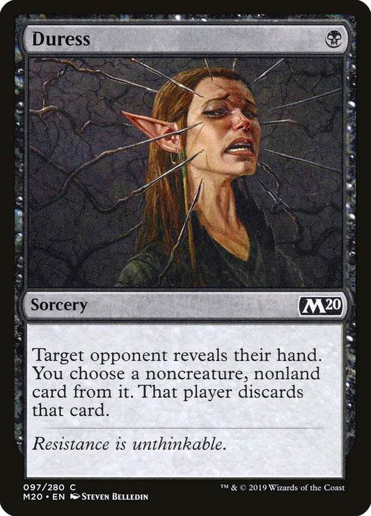 MTG Card Title: Duress M20/97