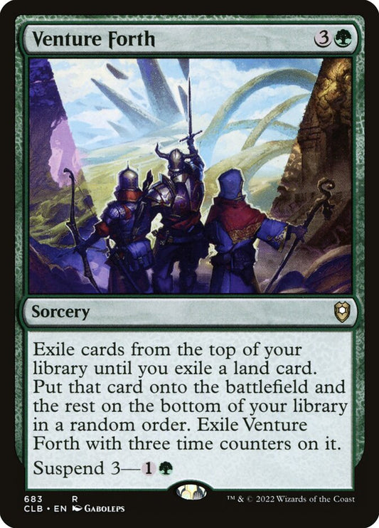 MTG Card Title: Venture Forth CLB/683