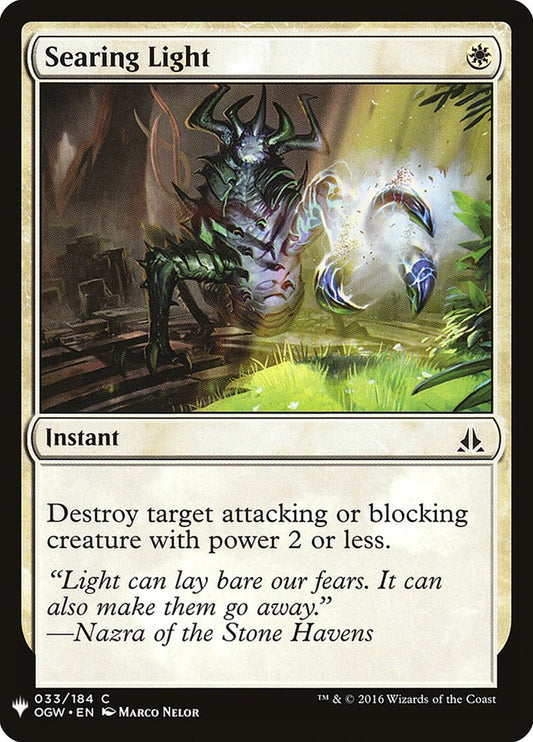MTG Card Title: Searing Light PLST/OGW-33