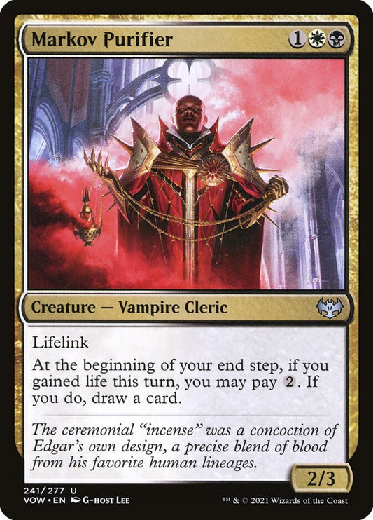 MTG Card Title: Markov Purifier VOW/241