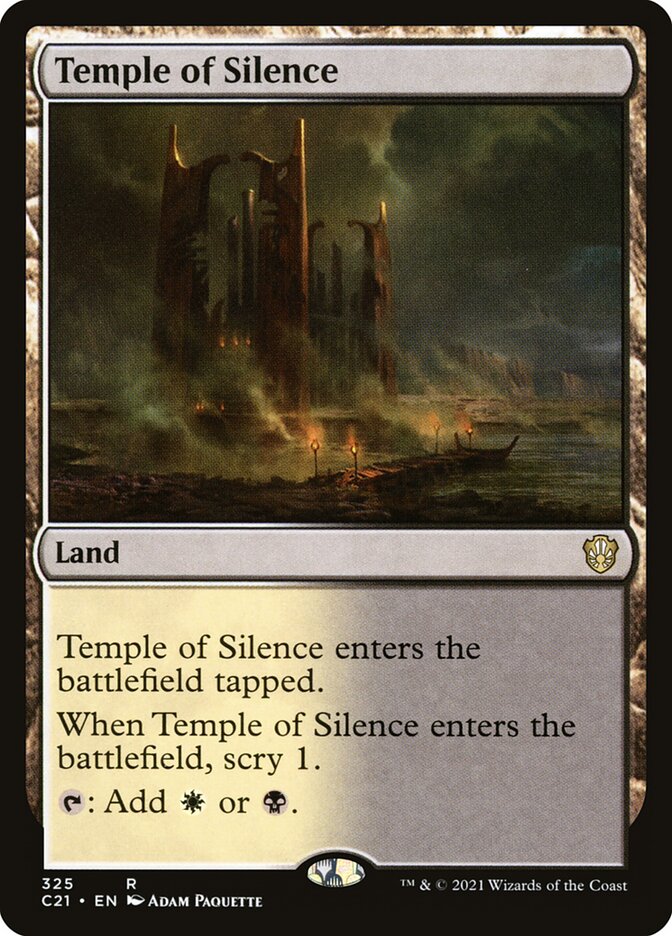 MTG Card Title: Temple of Silence C21/325