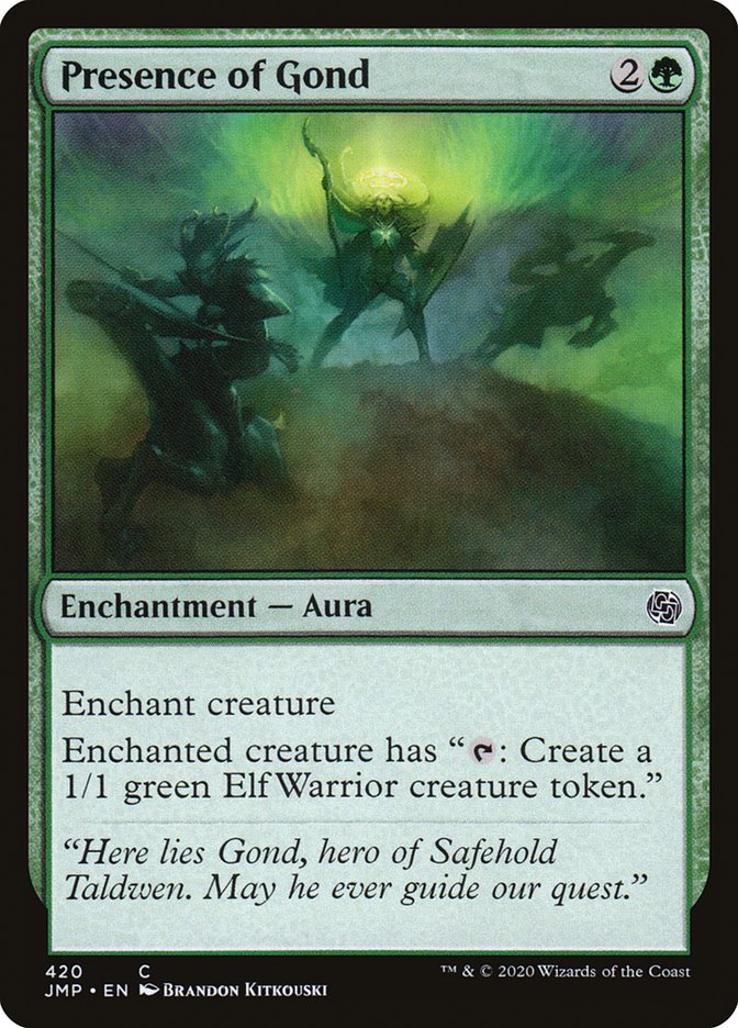 MTG Card Title: Presence of Gond JMP/420