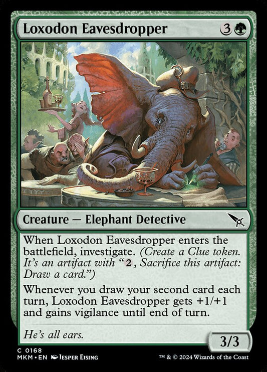 MTG Card Title: Loxodon Eavesdropper MKM/168