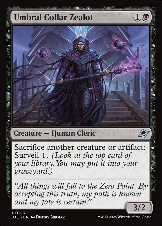 MTG Card Title: Umbral Collar Zealot EOE/123