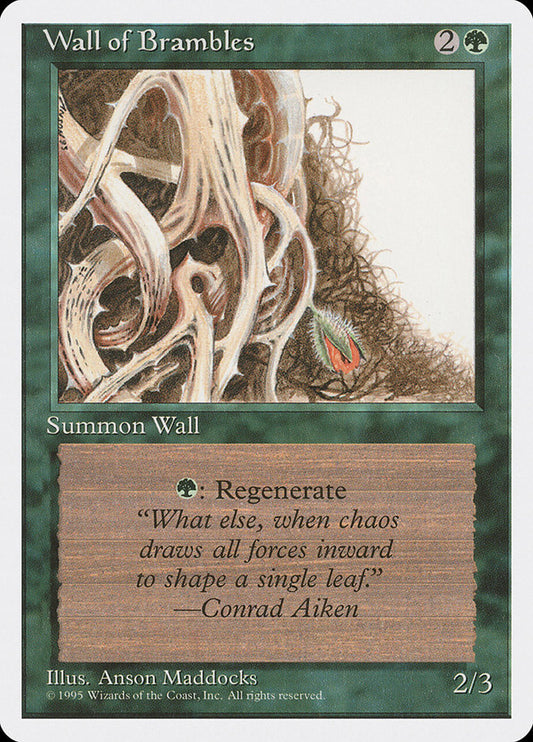 MTG Card Title: Wall of Brambles 4ED/282