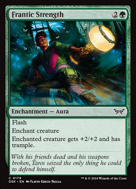 MTG Card Title: Frantic Strength DSK/179