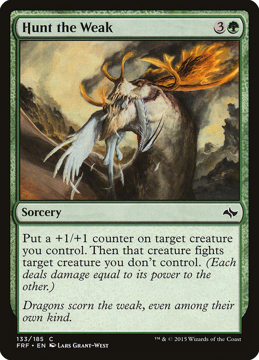 MTG Card Title: Hunt the Weak FRF/133