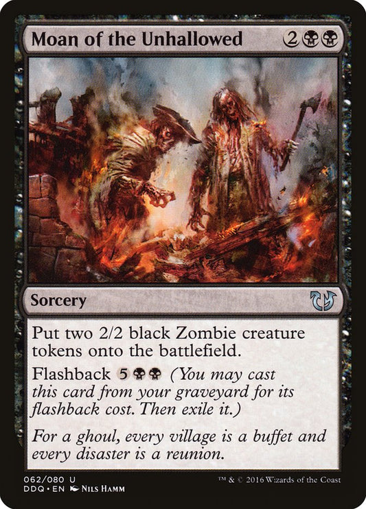 MTG Card Title: Moan of the Unhallowed DDQ/62