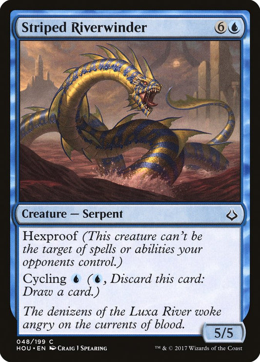 MTG Card Title: Striped Riverwinder HOU/48