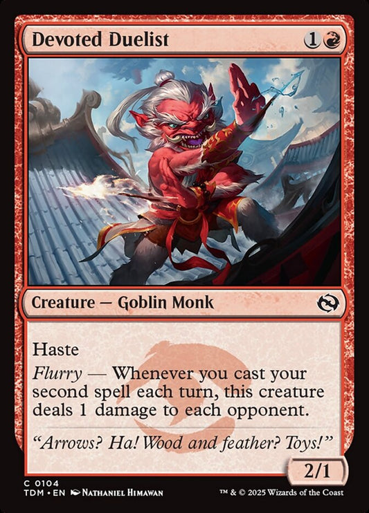 MTG Card Title: Devoted Duelist TDM/104