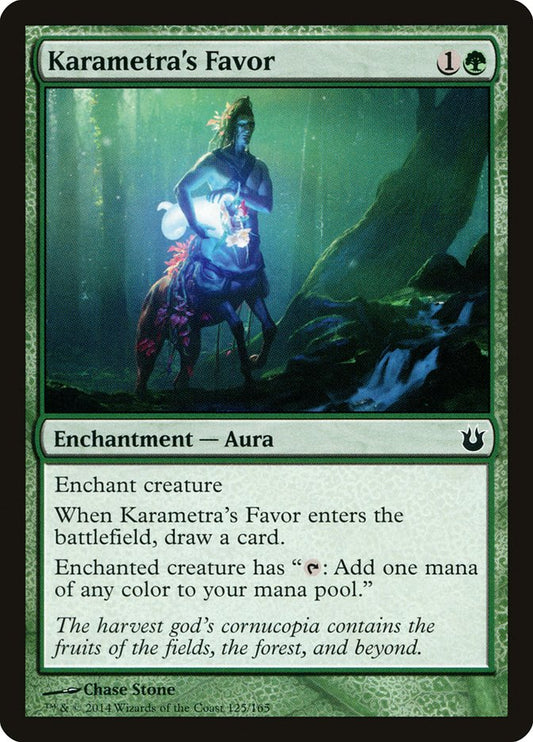 MTG Card Title: Karametra's Favor BNG/125