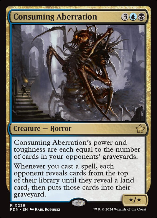 MTG Card Title: Consuming Aberration FDN/238
