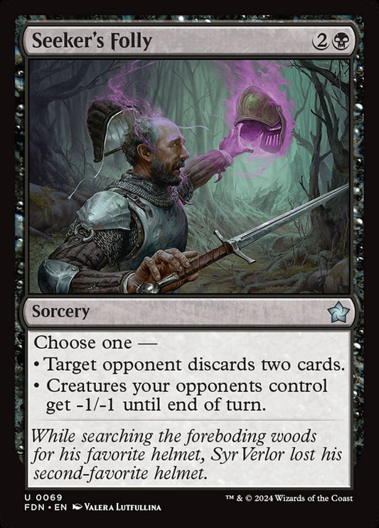 MTG Card Title: Seeker's Folly FDN/69