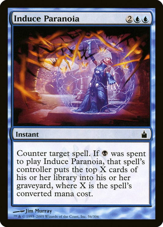 MTG Card Title: Induce Paranoia RAV/56