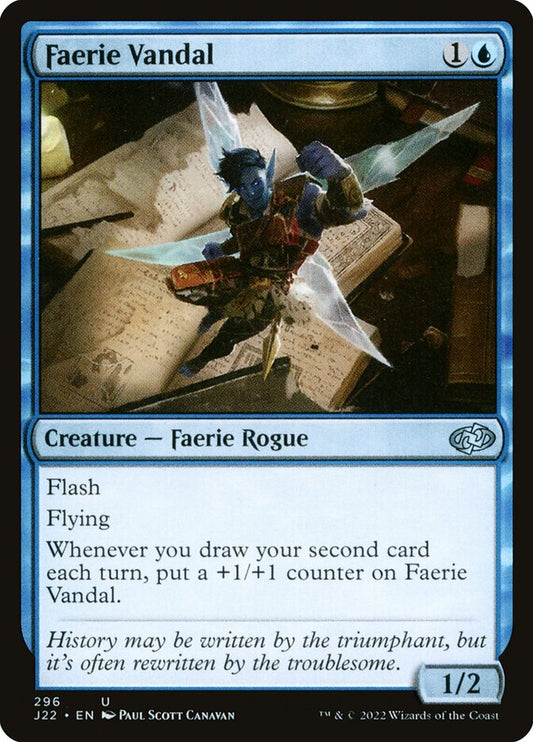 MTG Card Title: Faerie Vandal J22/296