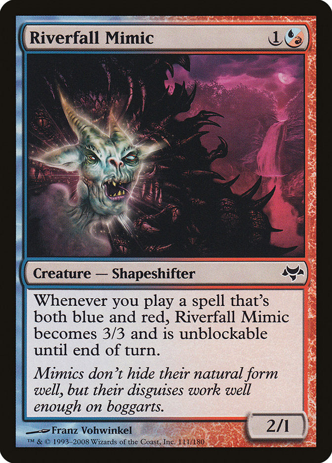 MTG Card Title: Riverfall Mimic EVE/111