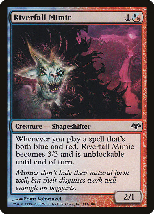 MTG Card Title: Riverfall Mimic EVE/111