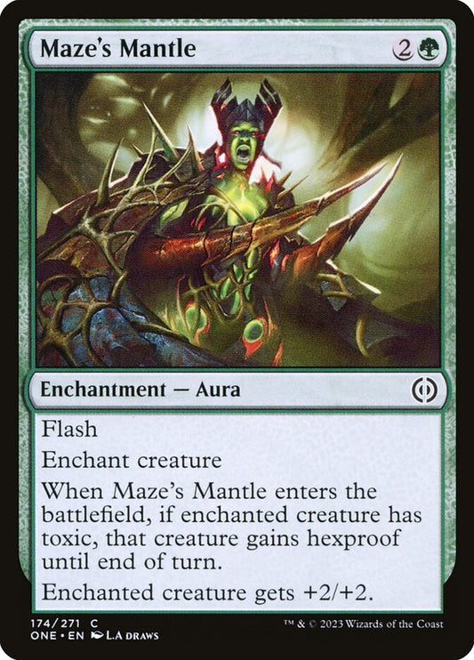 MTG Card Title: Maze's Mantle ONE/174