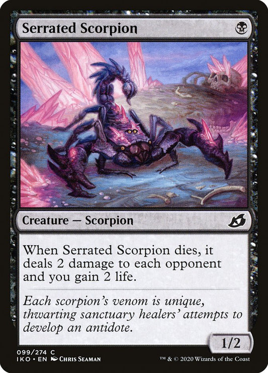 MTG Card Title: Serrated Scorpion IKO/99