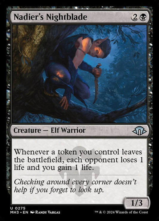 MTG Card Title: Nadier's Nightblade MH3/275