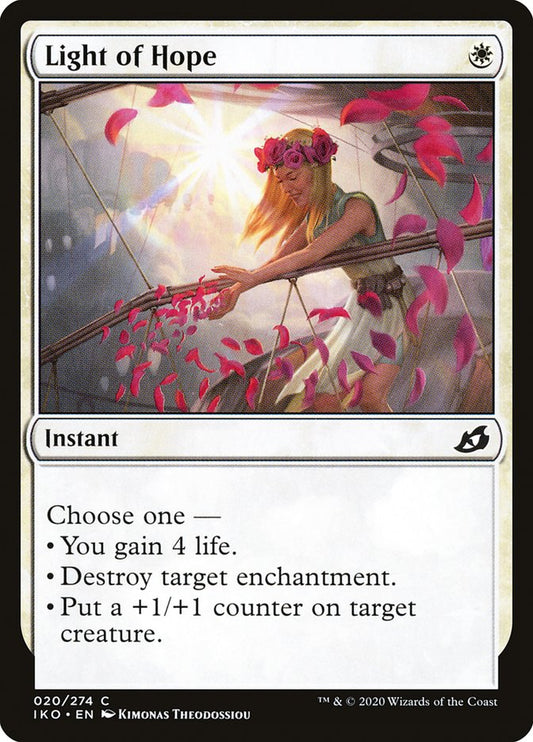 MTG Card Title: Light of Hope IKO/20